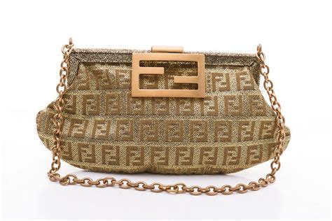 fendi gold bag chain